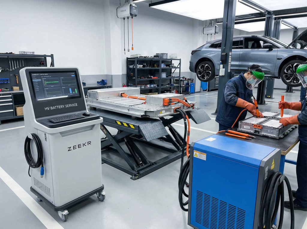 ТО высоковольтных батарей Zeekr